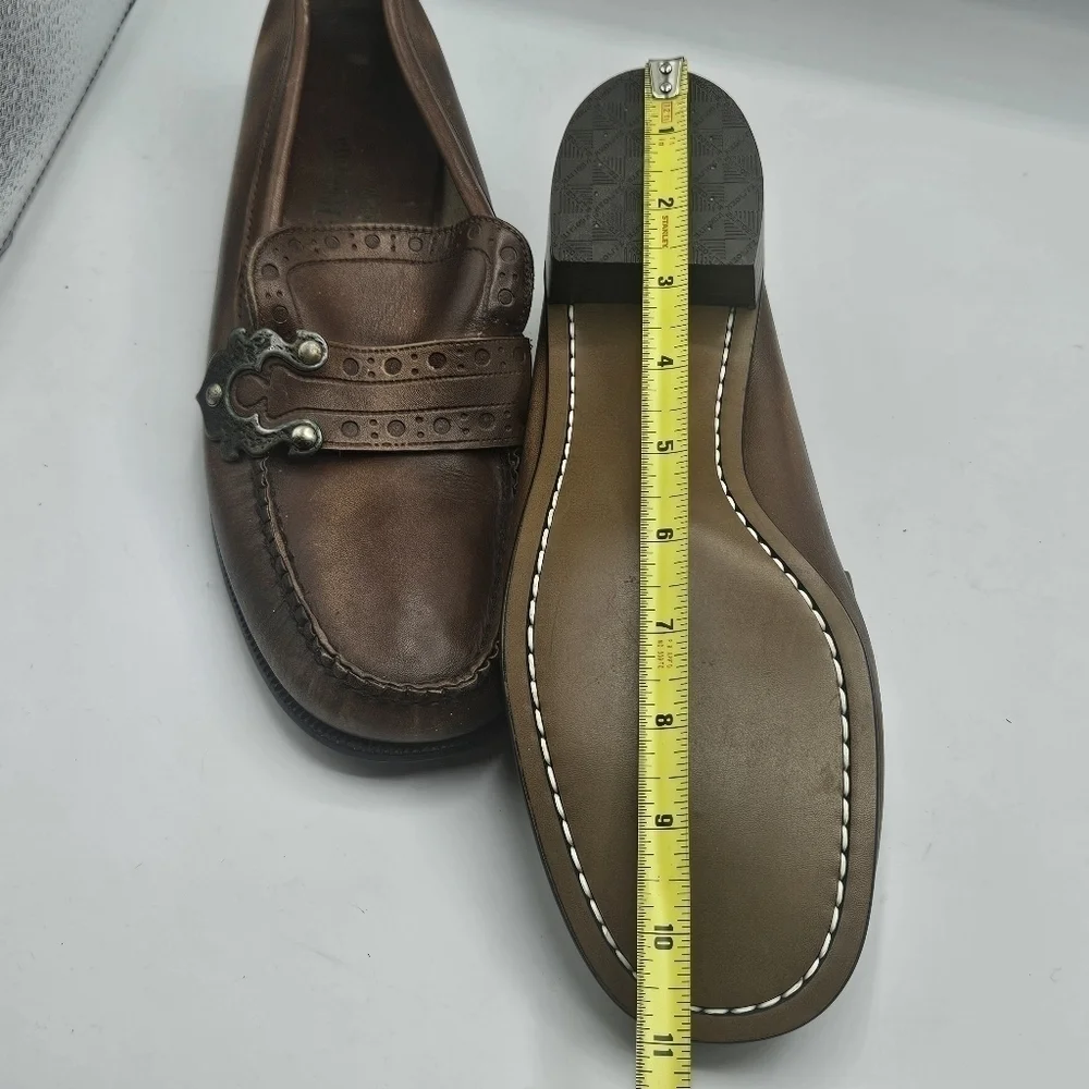 Mens Jolly Rogers by Sebago leather loafers size 10B